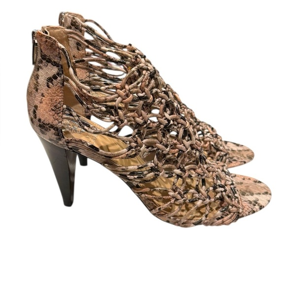 Vince Camuto Ambriana Ankle Sandal Boot Snakeskin Size 11 - Picture 1 of 5